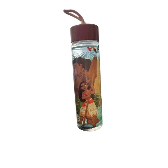 Disney NWT Glass Moana Water Bottle - Picture 1 of 3